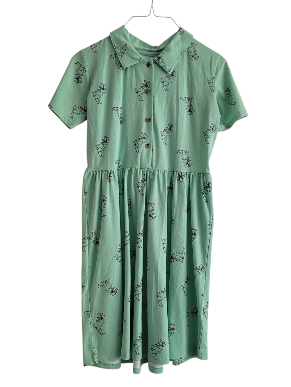 Cakeworthy x Nickelodeon Reptar Green Collared Dress‎